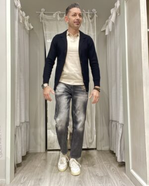 Giacca maglia uomo Edoardo nero