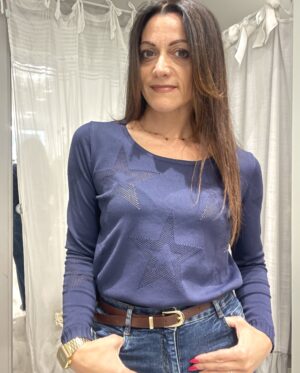 Maglia donna Stella blu