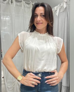 Casacca donna rouches burro