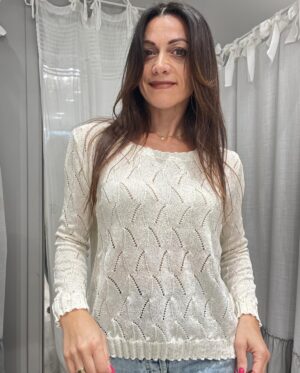 Maglia donna Luana gesso