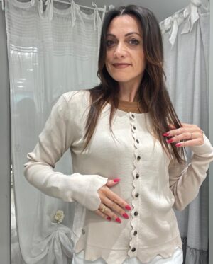 Cardigan donna Claudia corda