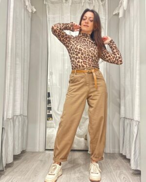 Pantalone donna London biscotto