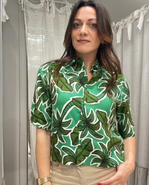 Camicia donna Palme