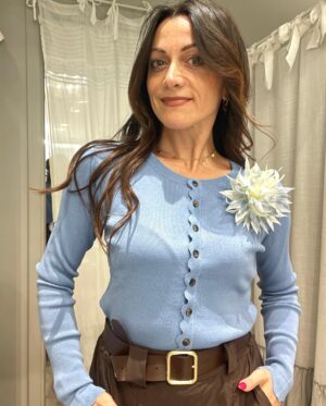 Cardigan donna Claudia cielo